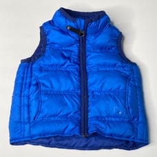 REI down vest toddler 18 mo blue EUC