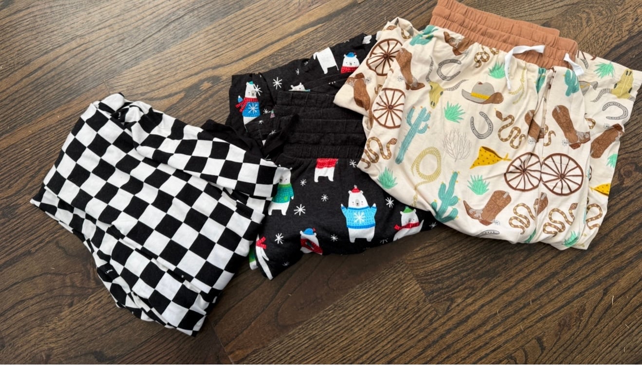 3 pair men’s Little Sleepies pj pants