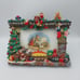 Vintage Grandeur Noel Mantel & Fireplace 5x7” Photo Frame Christmas