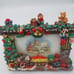 Vintage Grandeur Noel Mantel & Fireplace 5x7” Photo Frame Christmas