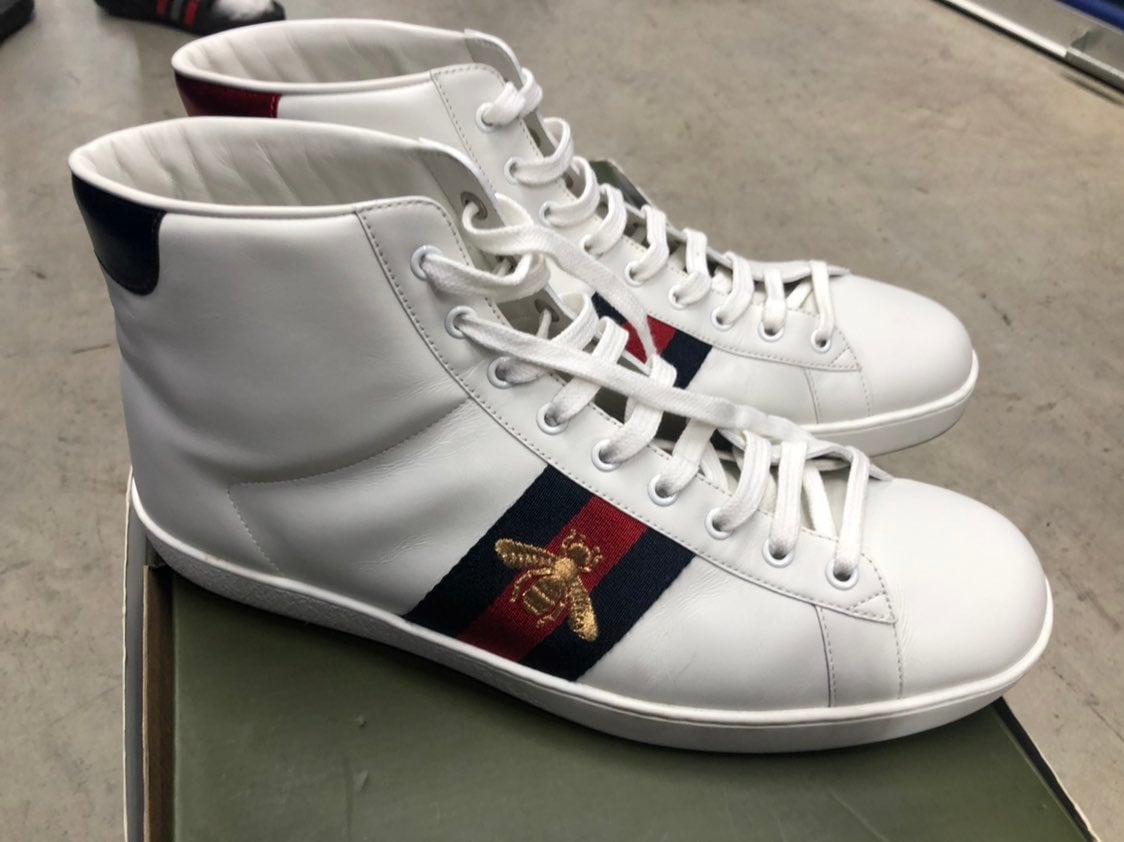 Men's White Bee New Ace High-top Sneaker
