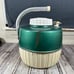 Vintage Coleman 1 Gallon Metal & Plastic Water Cooler Jug w/Cup Swing Handle
