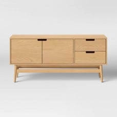 Ellwood Wood TV Stand for 50 Natural - (TV Unit - Media Center - Entertainment)