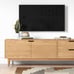 Ellwood Wood TV Stand for 50 Natural - (TV Unit - Media Center - Entertainment)