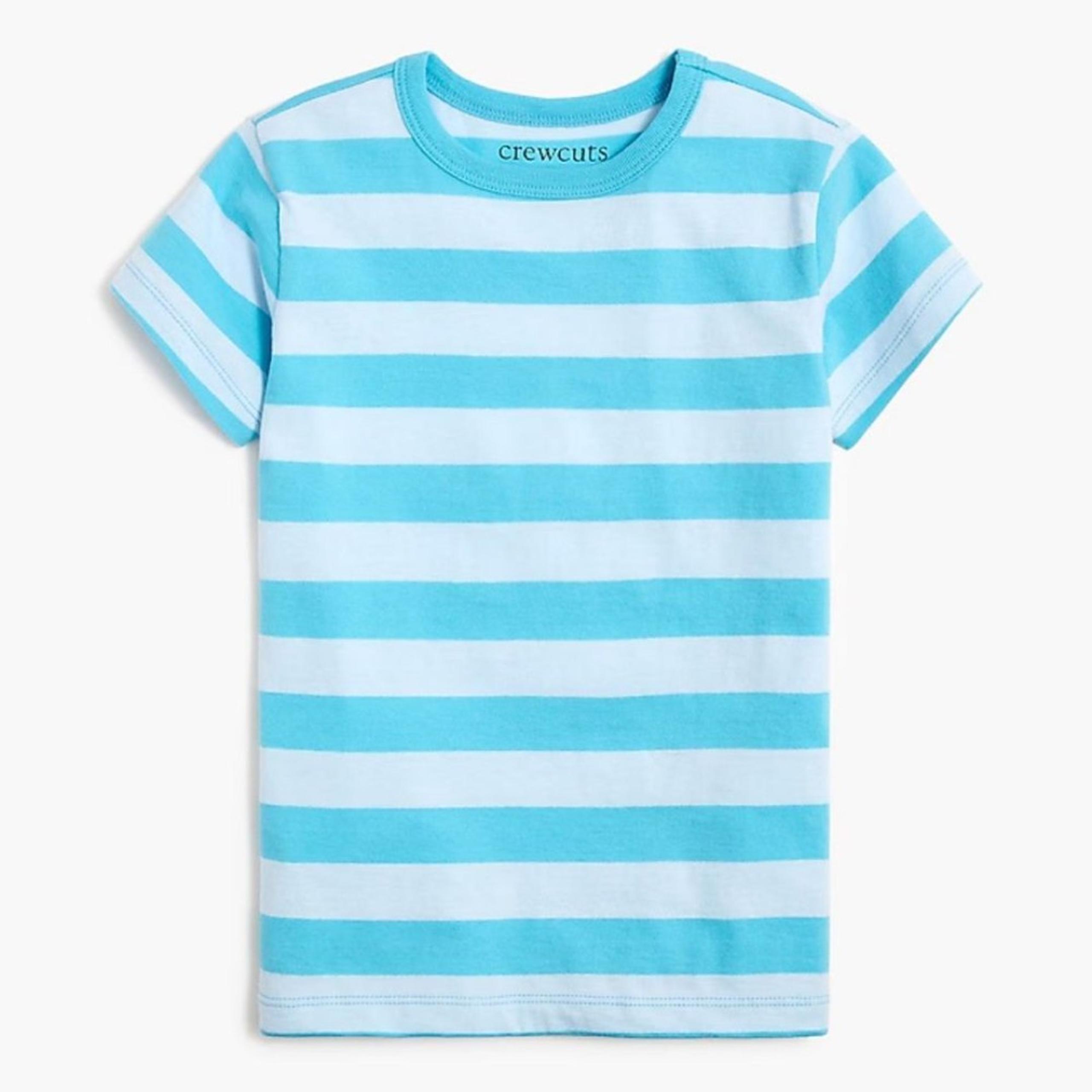 J.Crew Boys Blue Striped Tee Shirt Top Size Large