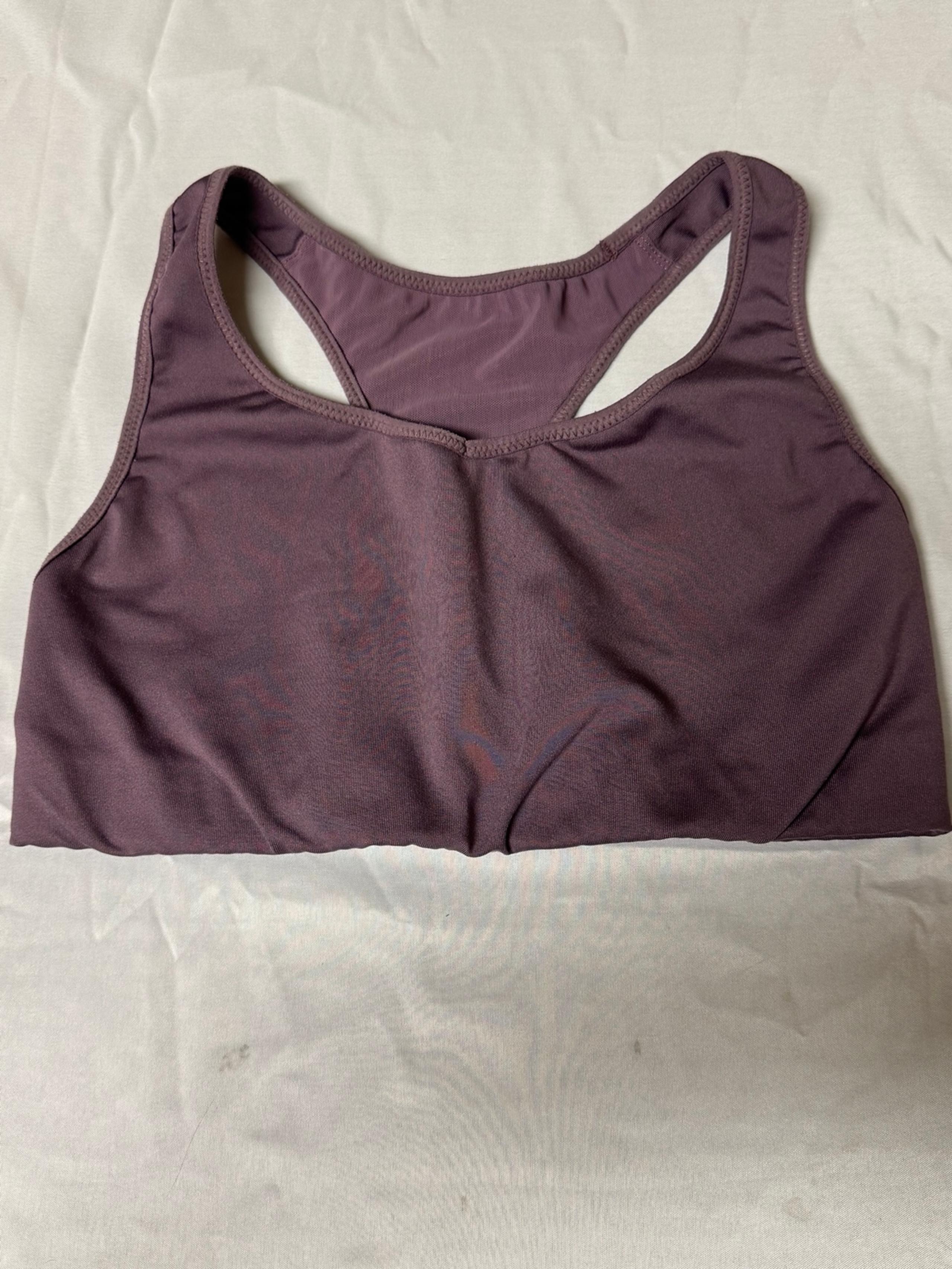 Patagonia Sports Bra Small compression Purple Racerback EUC Gym workout wear