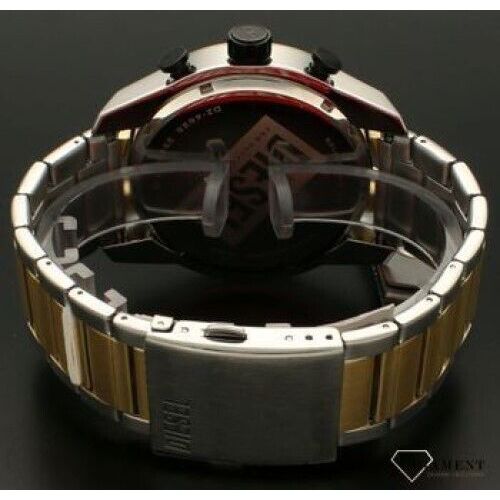 DIESEL DZ4625 SPLIT BLACK CHRONOGRAPH DIAL TWO TONE STEEL