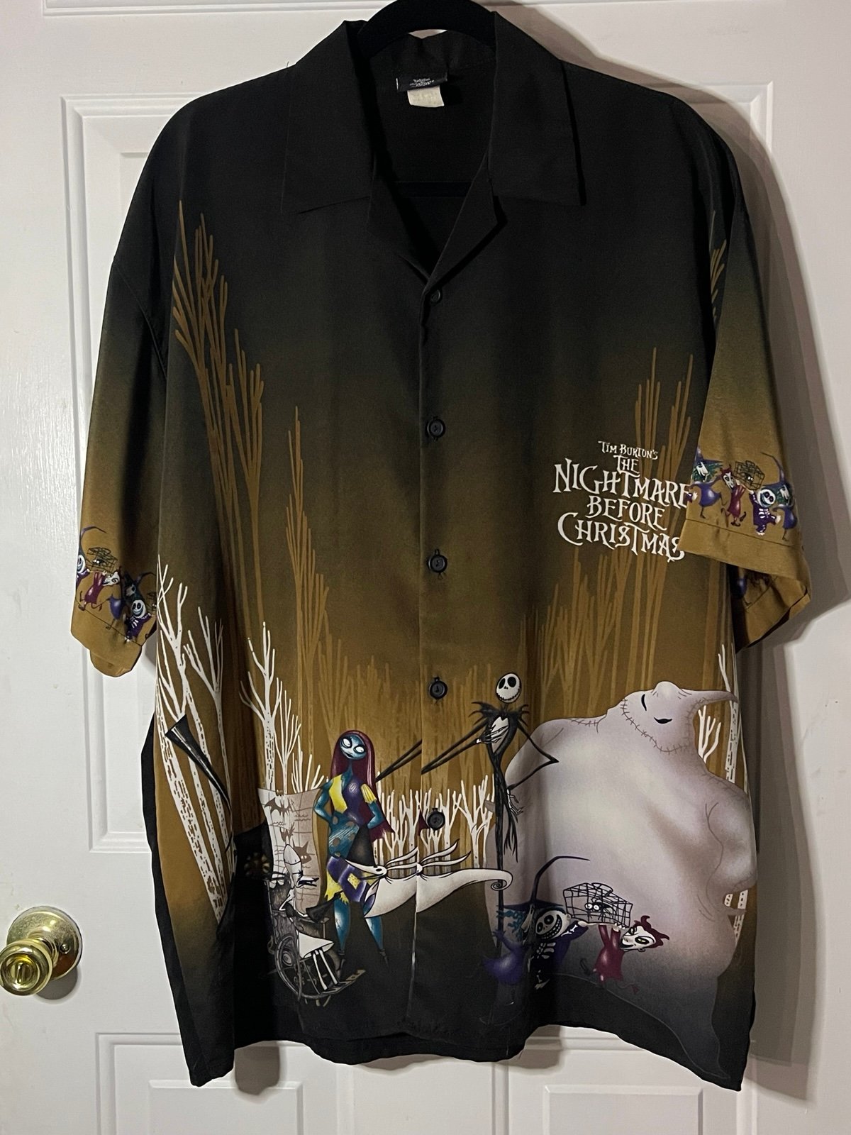 Disney Vintage The Nightmare Before Christmas Button Down Shirt XL