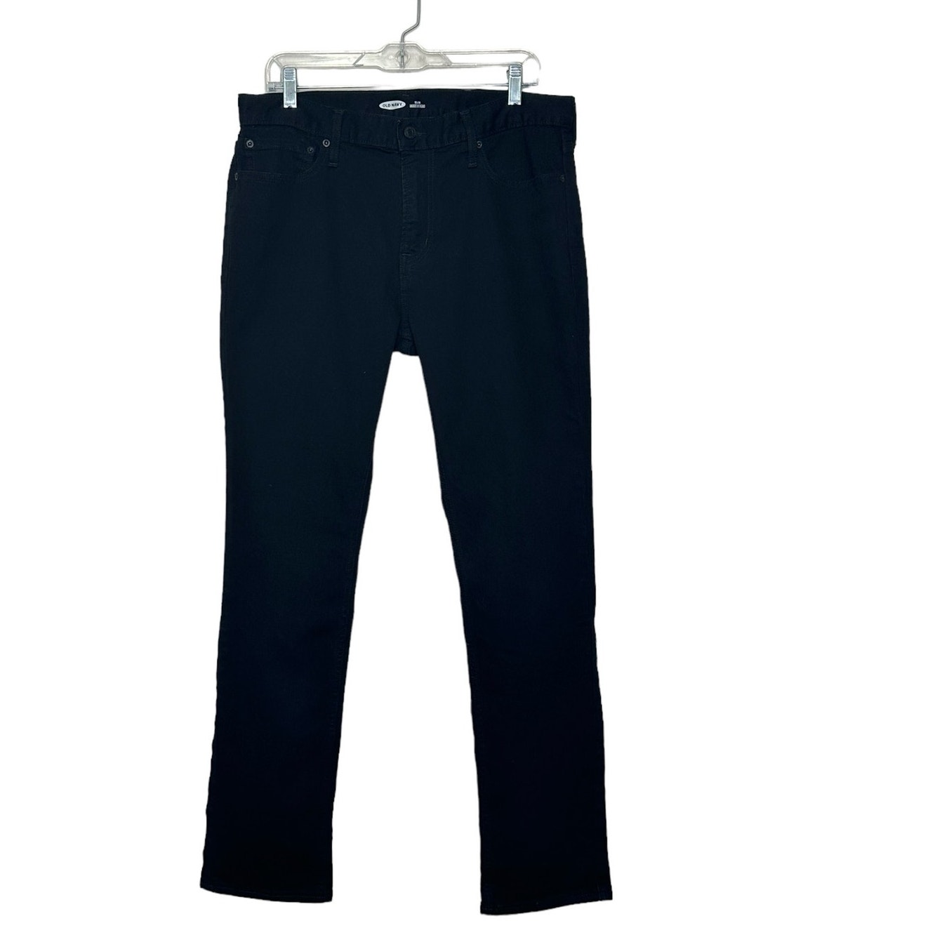 Old Navy men slim built in flex straight leg jeans size 34