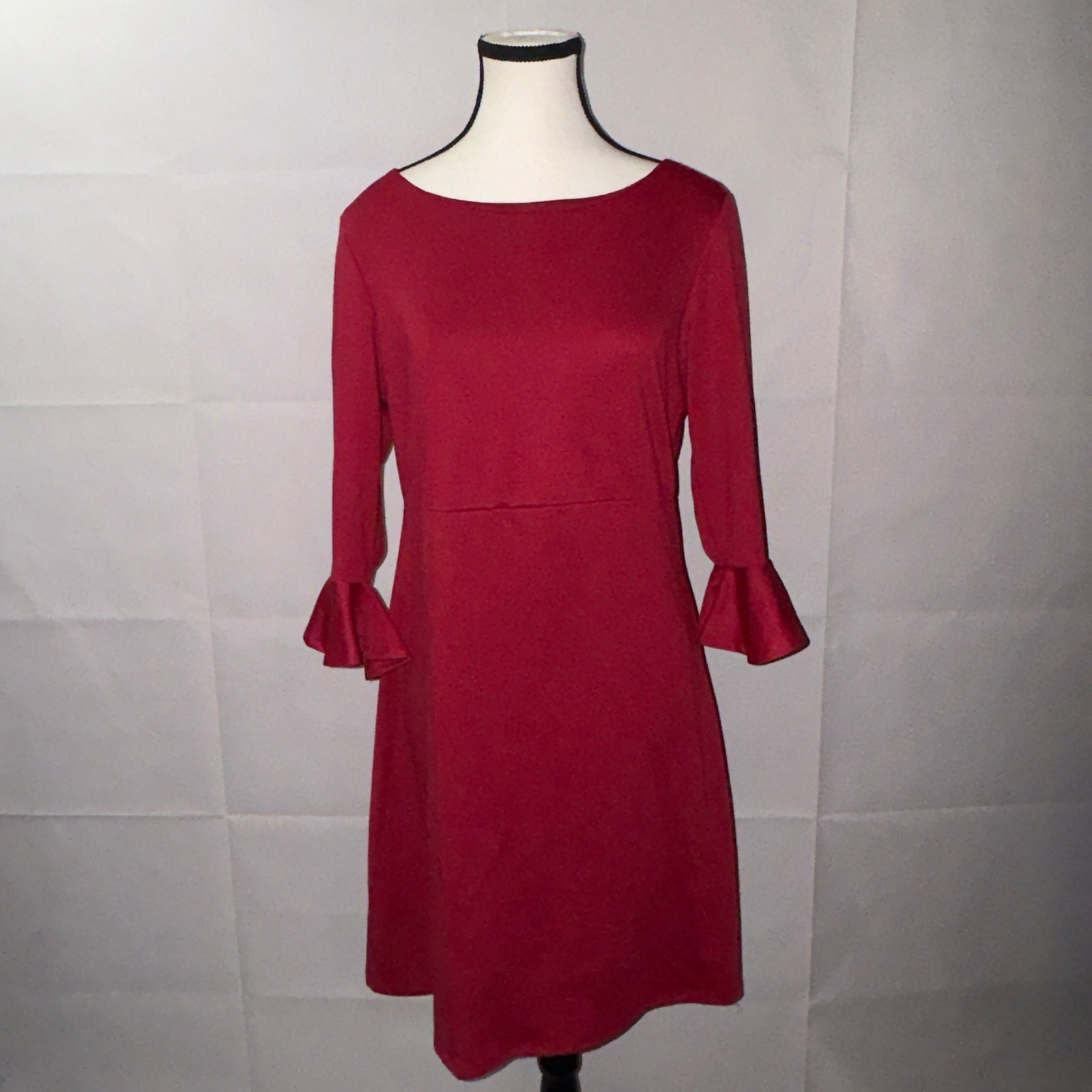 MLK Women’s Red Bell Sleeve Dress Size Medium
