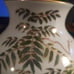 Vintage Shibata Japanese Vase of Flowering Wisteria Vine with Songbird, 11 3/4