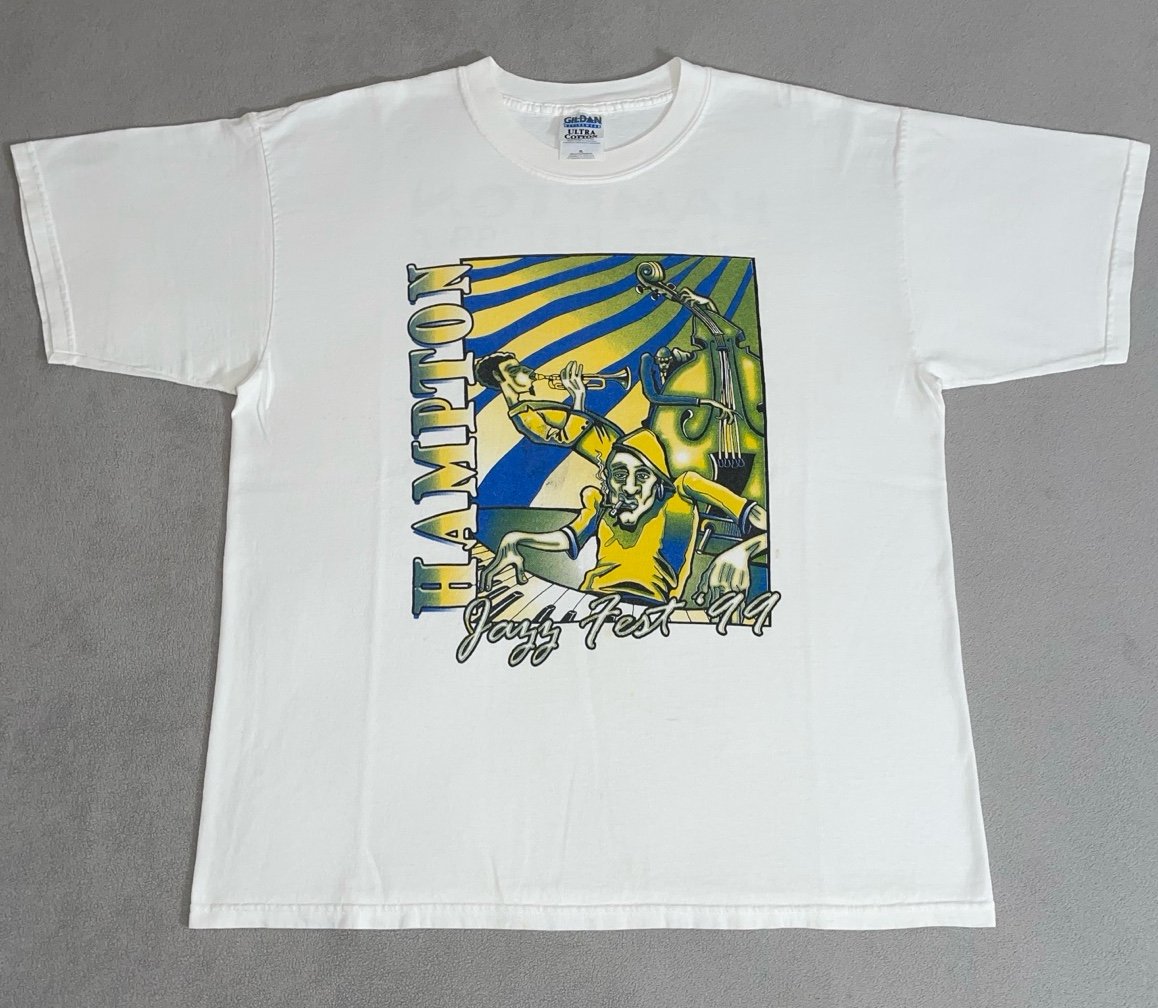 Vintage 90s The Hampton Jazz Music Festival Art Shirt Faith Evans Patti Labelle