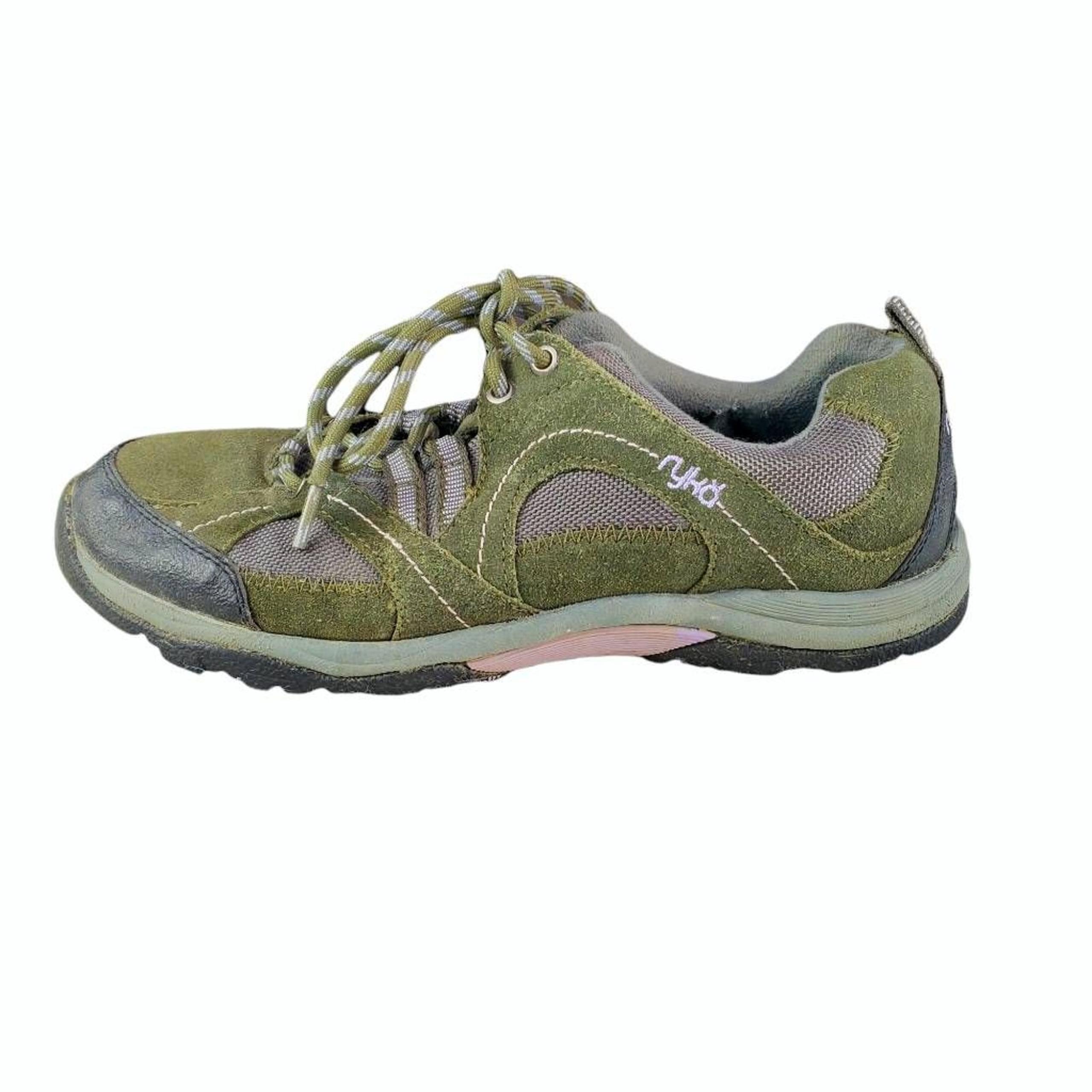 Ryka Womens Athletic Shoes Green Low Top Lace Up 9W