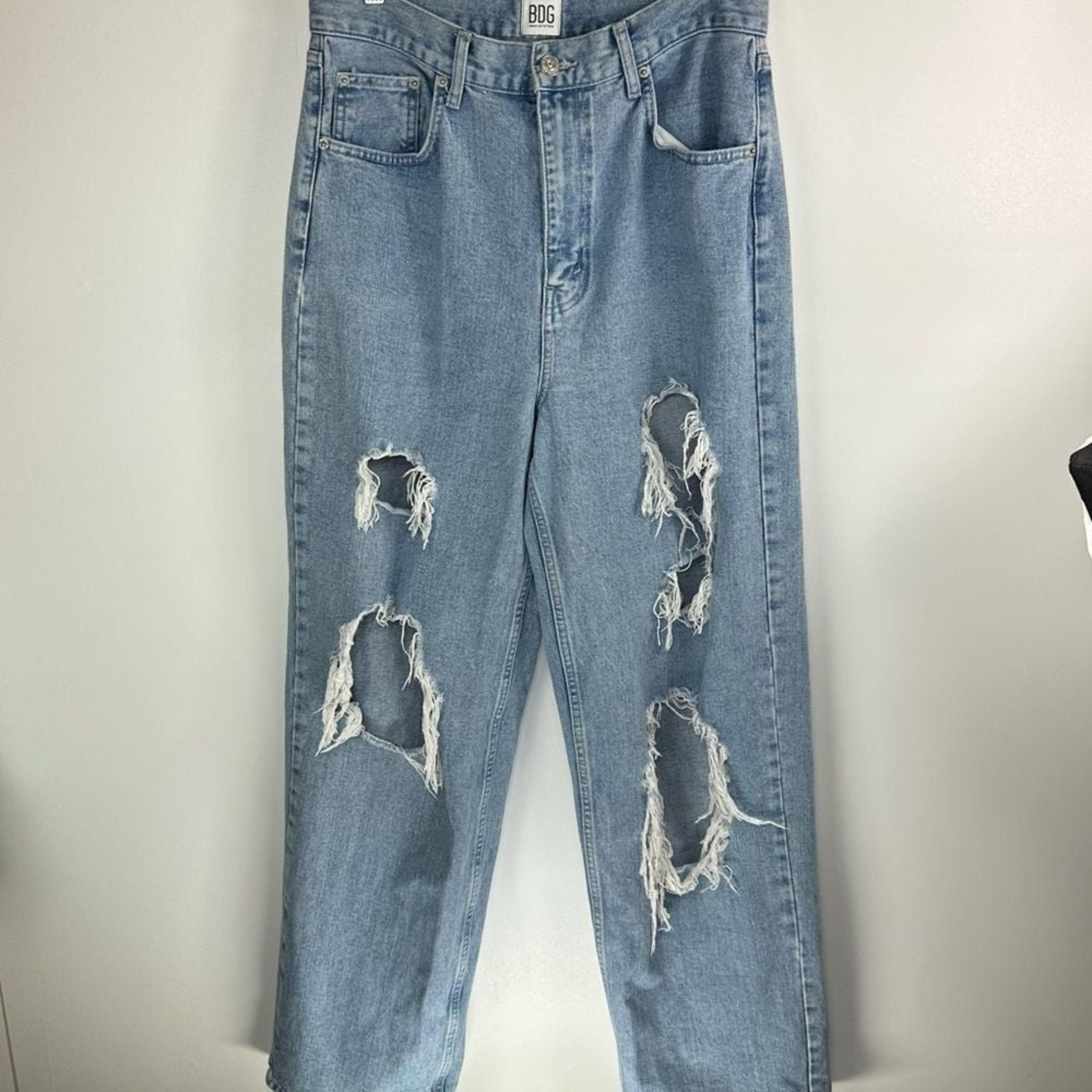BDG Urban Outfitters High Rise Baggy Jeans 31 Distressed Jeans Denim Baggy