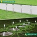 Solar Outdoor Lights, 10 Pack Waterproof Stainless Steel Solar Stake Lights