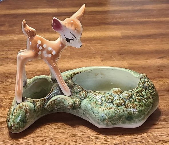 Vintage 50s Walt Disney Productions Bambi planter