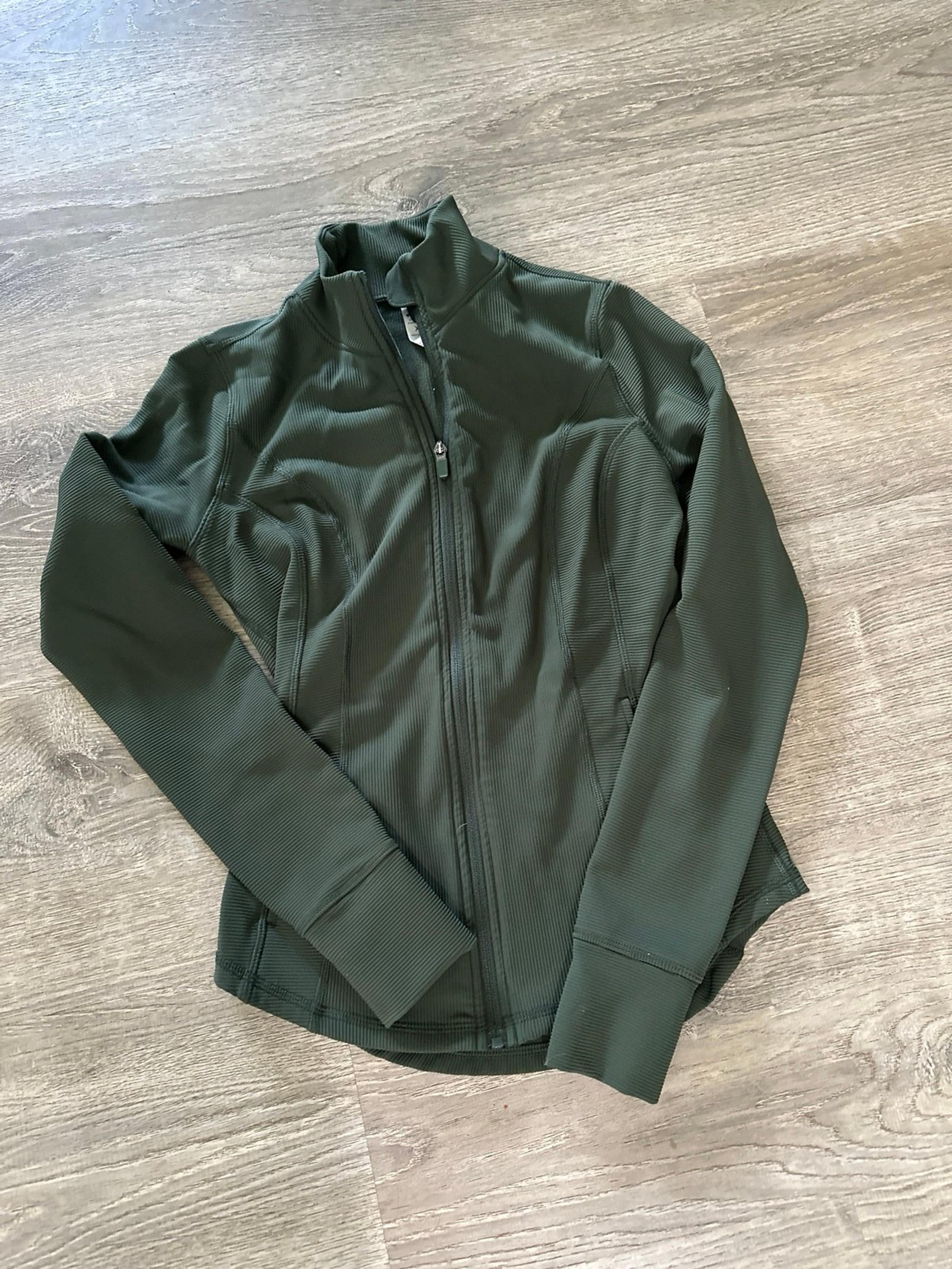 Green athletic jacket