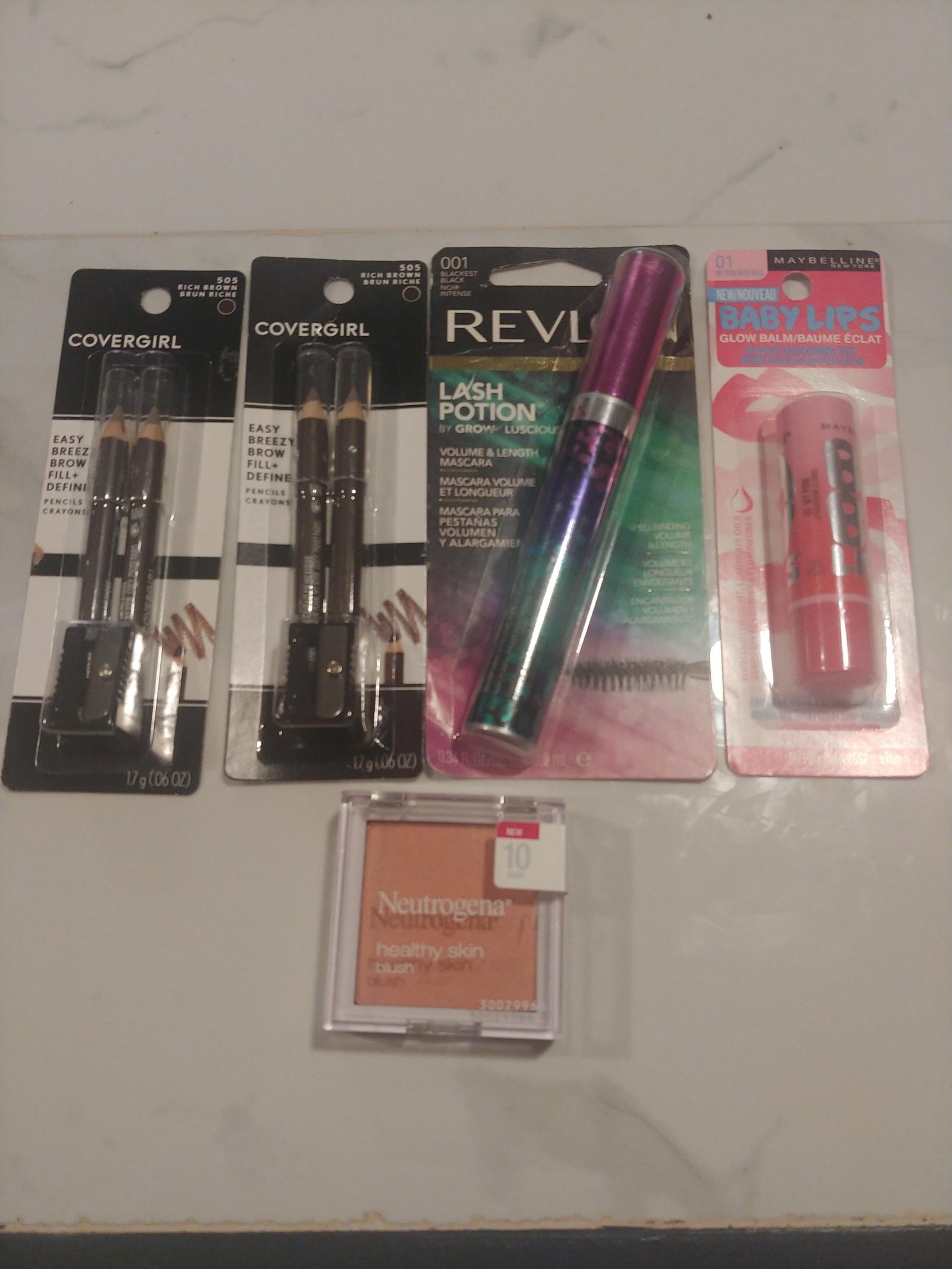 Makeup bundle Revlon Covergirl Neutrogena Maybelline NEW