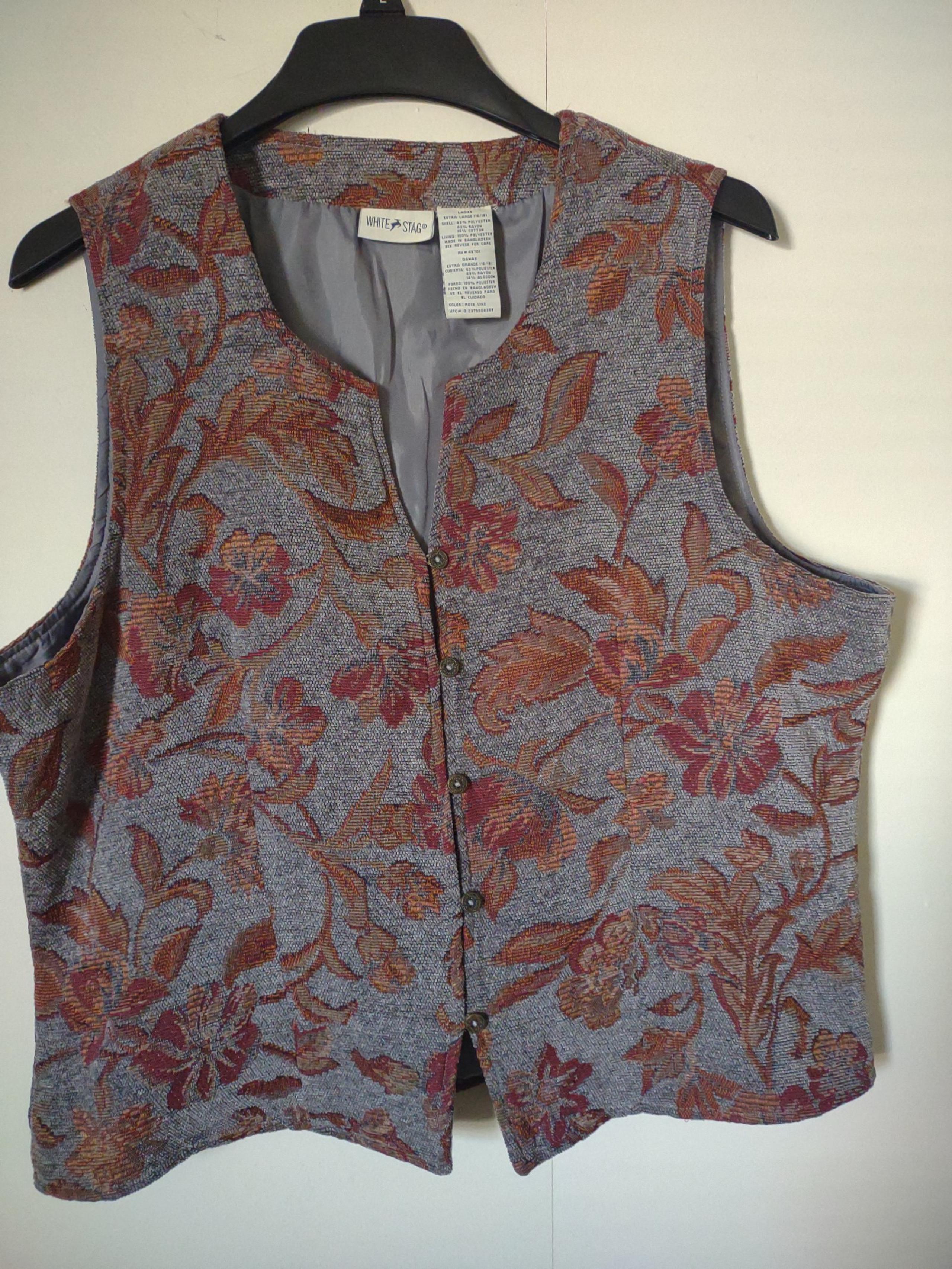 Vintage White Stag Vest