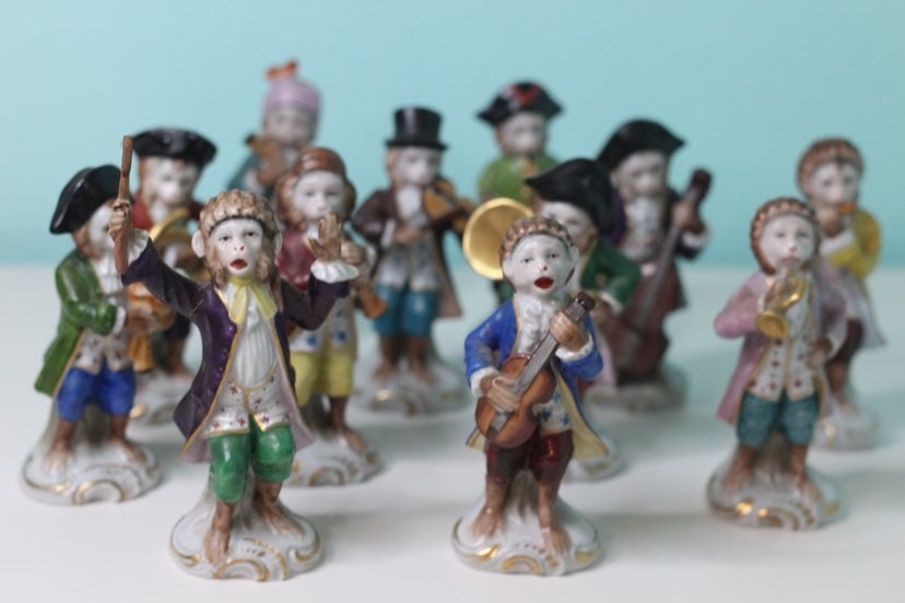 Sitzendorf Monkey Band (Set of 12)