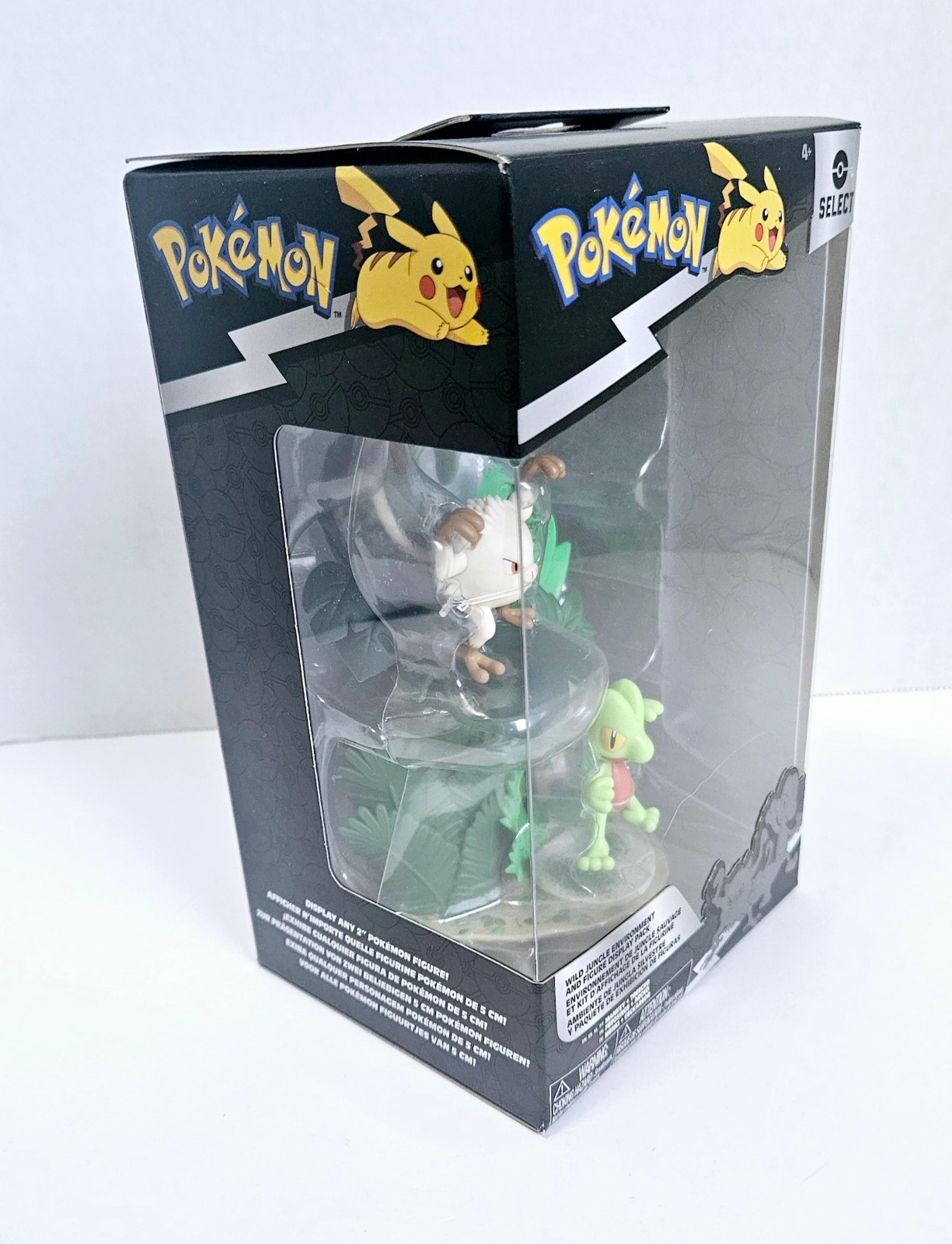 Pokemon Select Wild Jungle Environment & Figure Display Pack Makey & Treecko