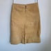 Vintage Suede Skirt Western Style Cowgirl Whipstitch Lace Up Front A-line Midi 8