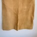 Vintage Suede Skirt Western Style Cowgirl Whipstitch Lace Up Front A-line Midi 8
