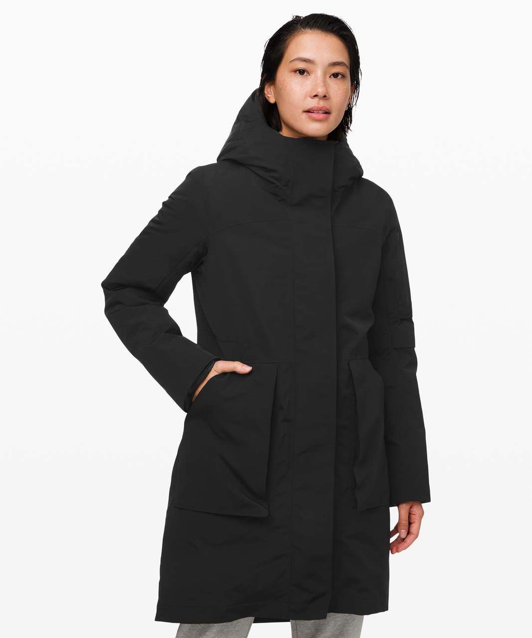 Lululemon Winter Warrior 3 in 1 Parka Goose Down size 6 Black BLK