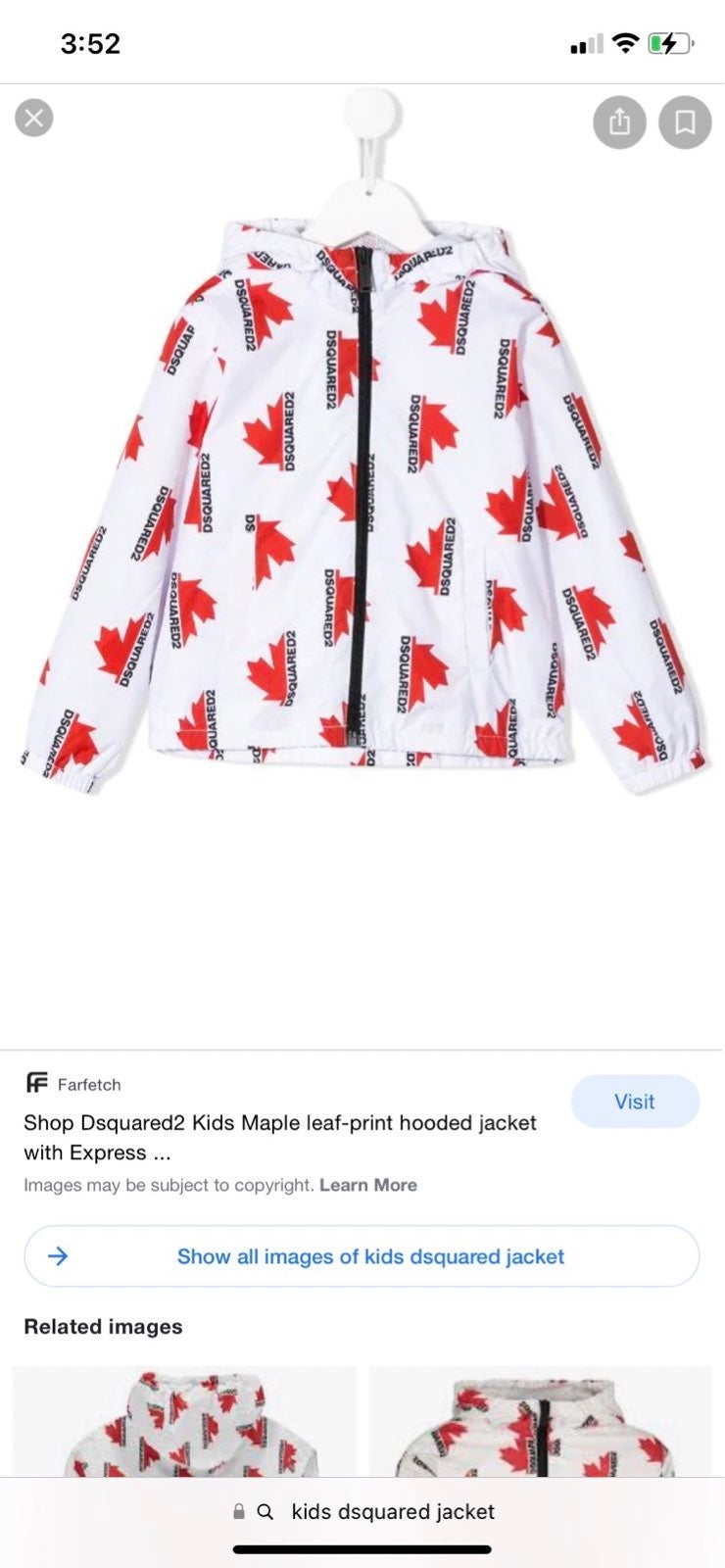 dsquared2 kids jacket