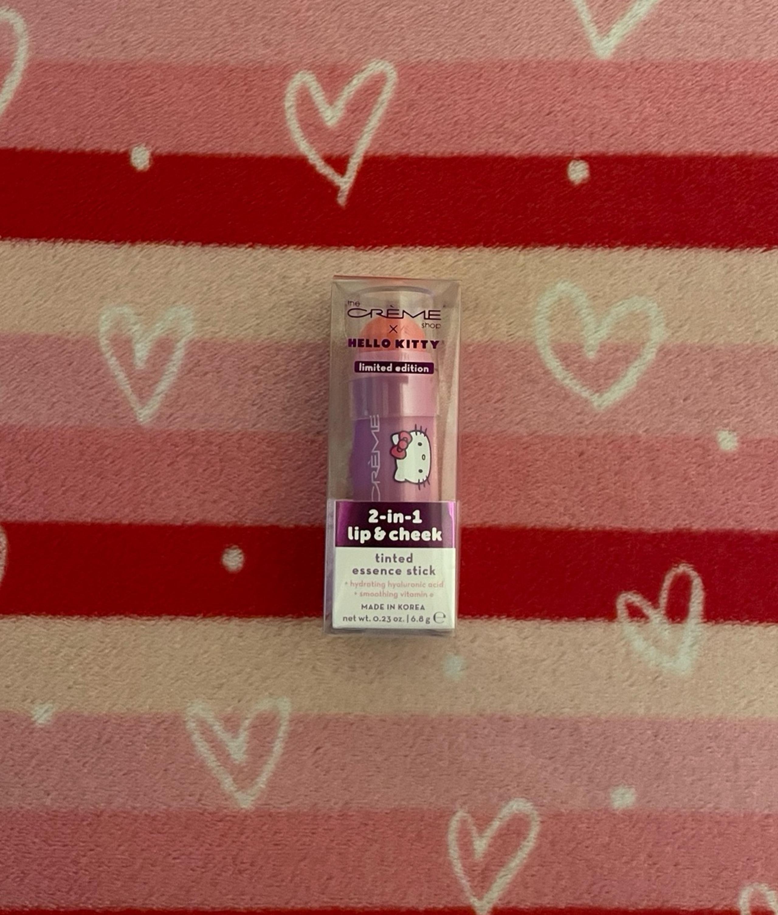 Crème shop x hello kitty 2-in-1 lip & check stick