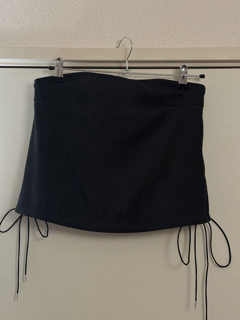RAW STUDIO Suede Balloon Bustier Navy
