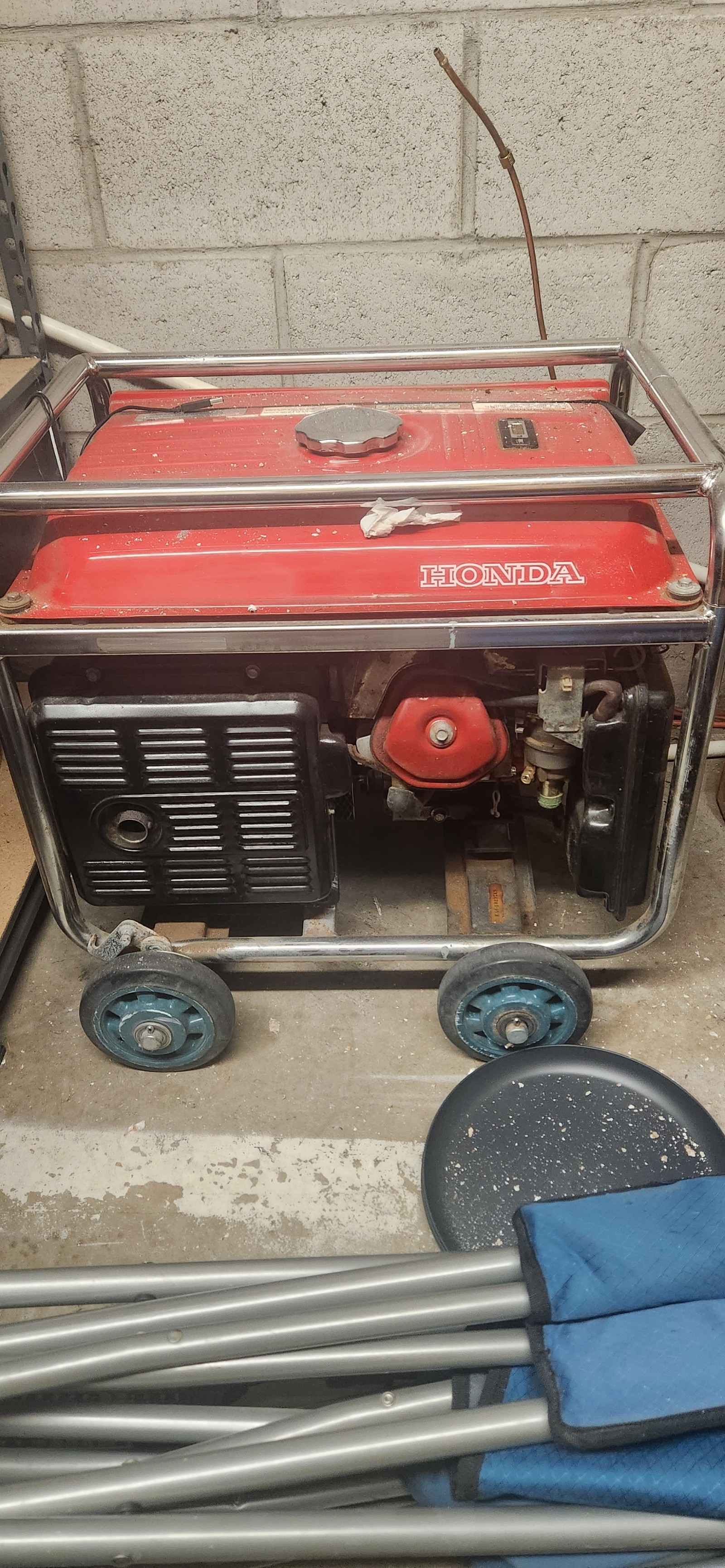 Red Honda Generator