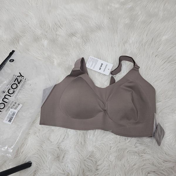 Momcozy Bra Breast Feeding Mama Women's Size 2X With Extender Daily Brown NIB
