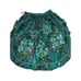 Green Handmade Ruffle Embroidered Floral Waist Apron 31