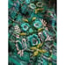 Green Handmade Ruffle Embroidered Floral Waist Apron 31