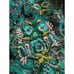 Green Handmade Ruffle Embroidered Floral Waist Apron 31