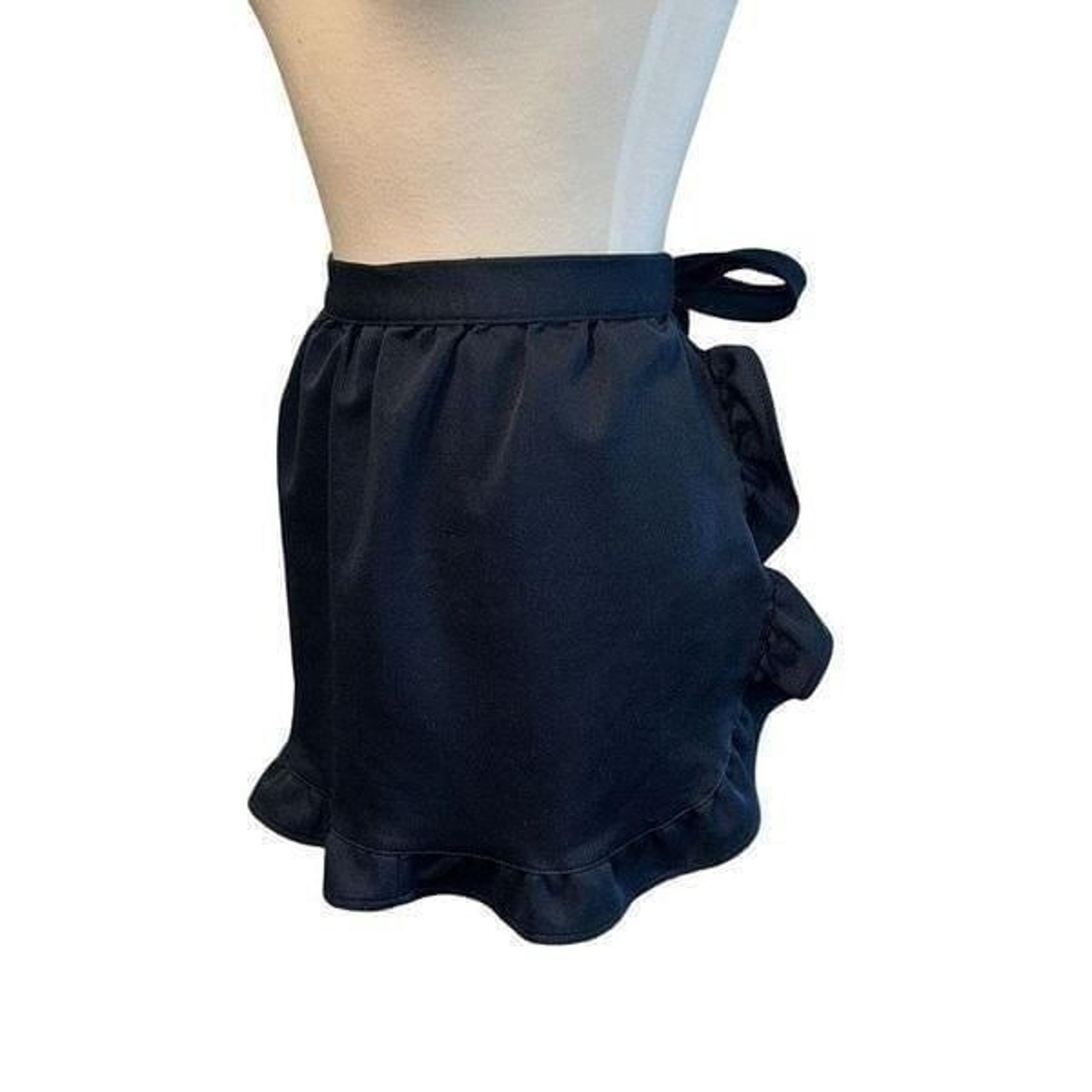 Vintage apron sexy ruffle throwback mcm retro