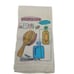 Vtg 60s Embroidered Linen Hand Towel Set Kitschy Vanity Bathroom Prop Display