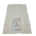 Vtg 60s Embroidered Linen Hand Towel Set Kitschy Vanity Bathroom Prop Display