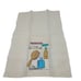 Vtg 60s Embroidered Linen Hand Towel Set Kitschy Vanity Bathroom Prop Display