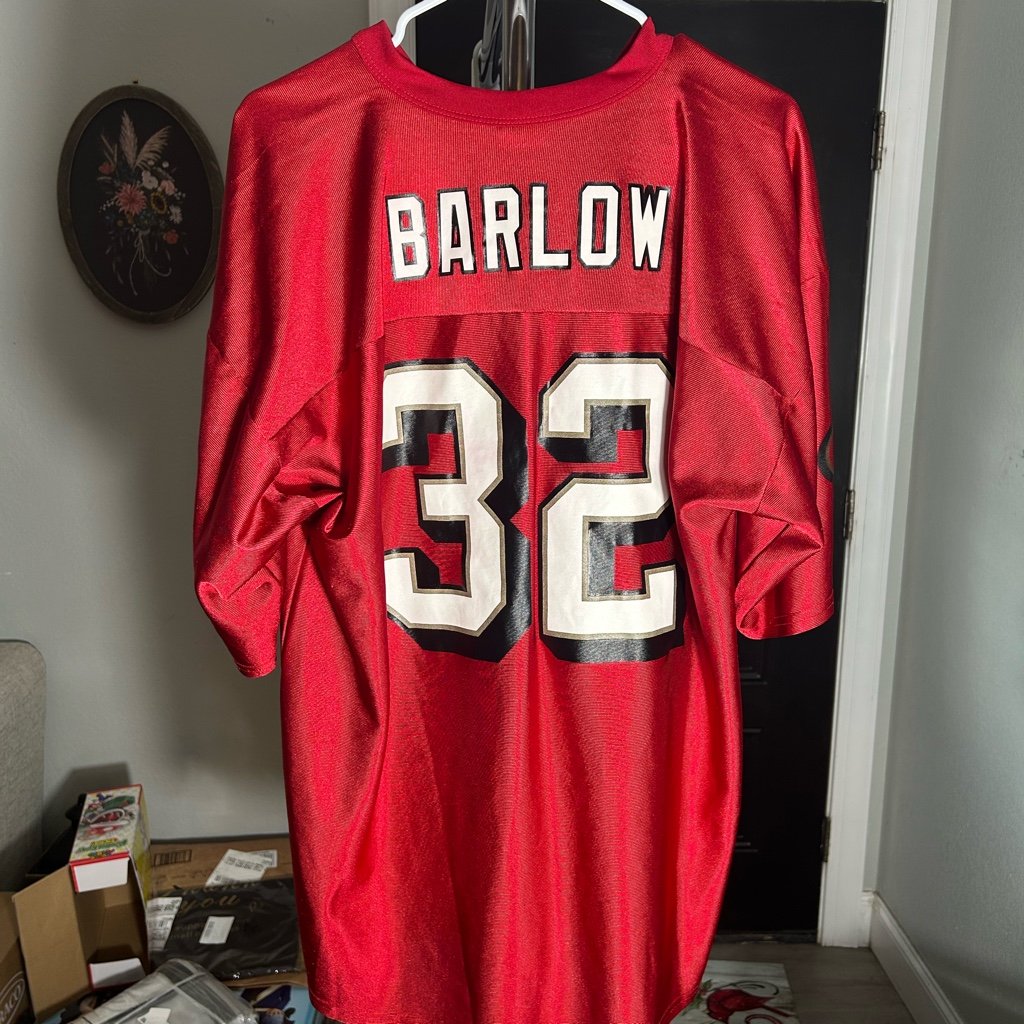 Vintage Kevan Barlow jersey san fransisco 49ers sz XL