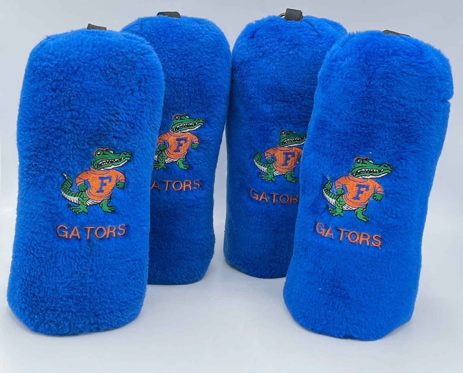 Florida Gators Here's Fred Golf Club Blue Fuzzy Head Cover Embroidered Lot of 4