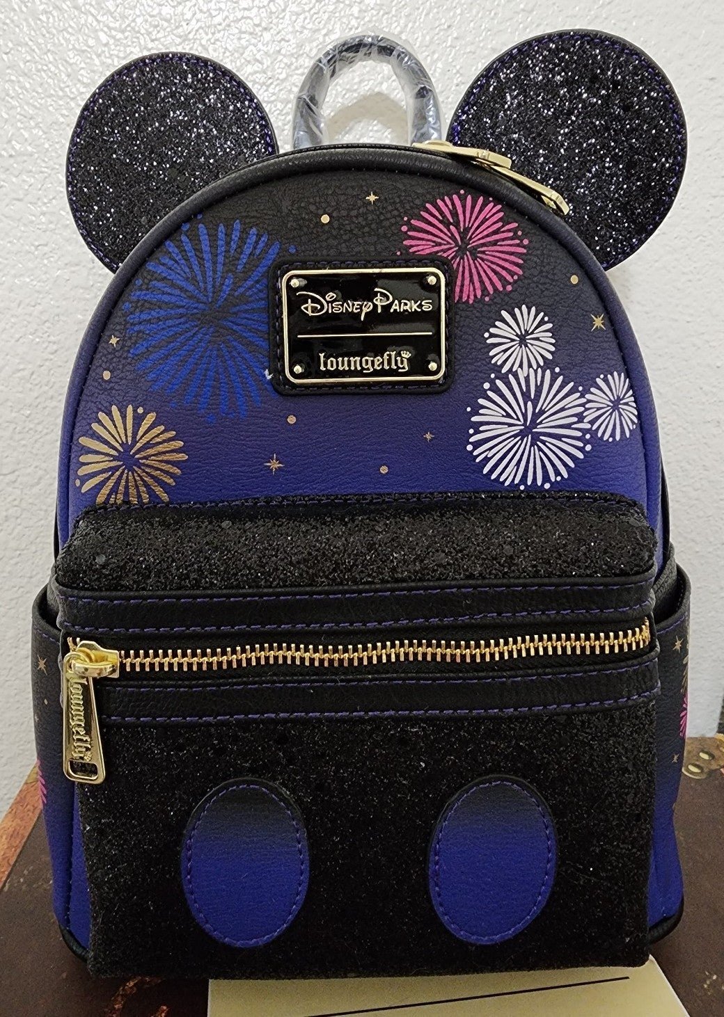 Loungefly December Mickey Main Attraction Fireworks Disney Mini Backpack