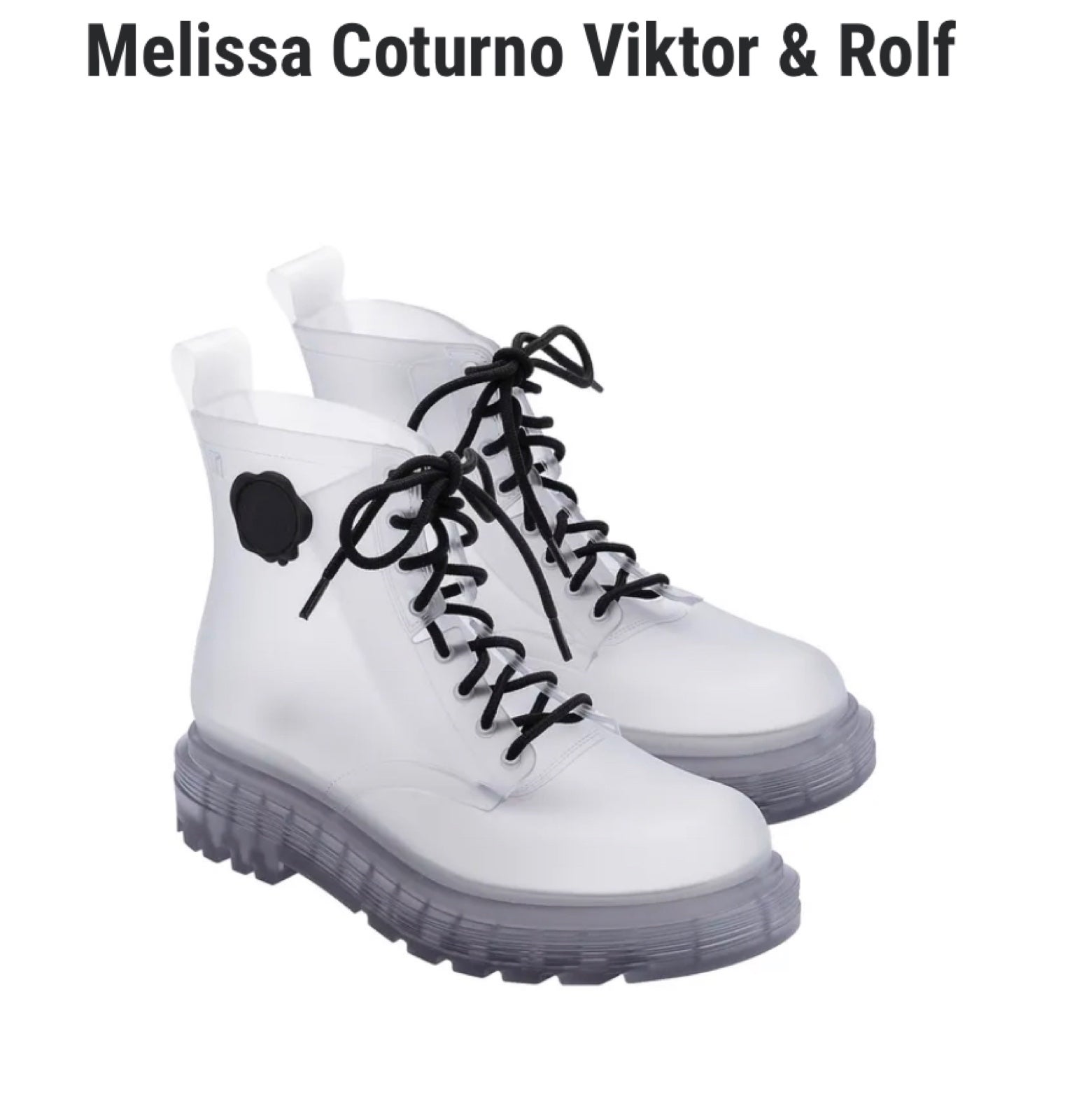 MELISSA COTURNO + VIKTOR & ROLF Glass Boots