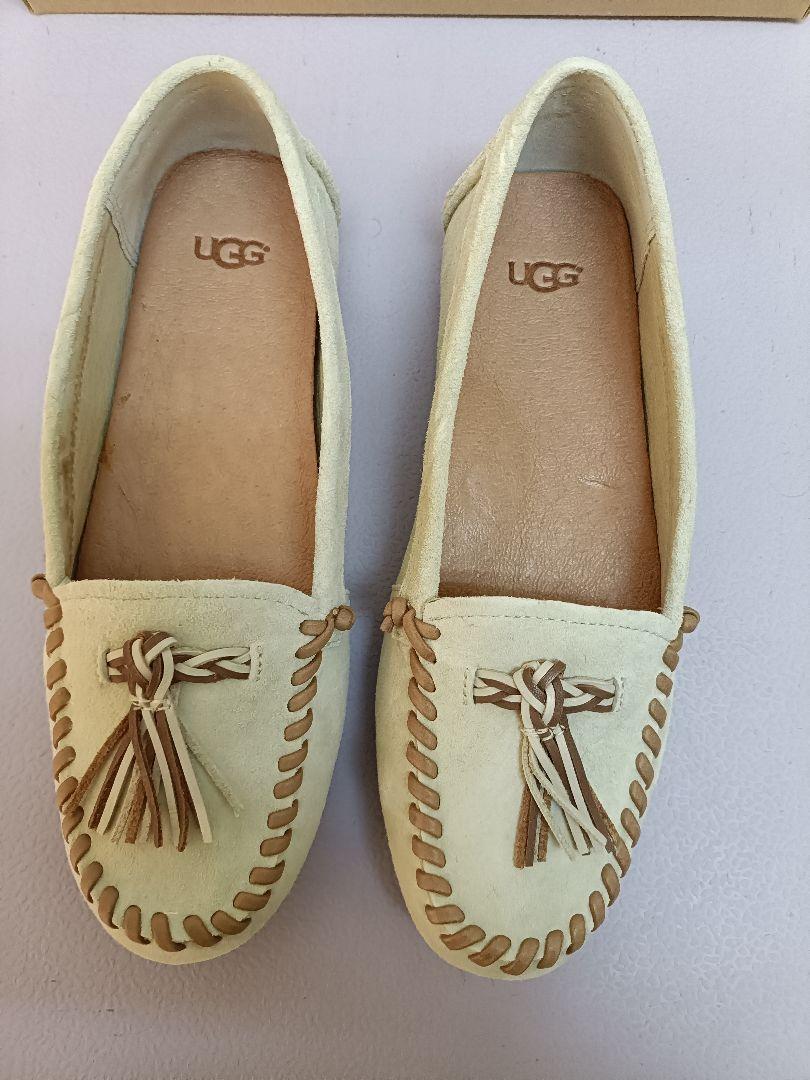 UGG Moccasins, Cream Color with Tassels