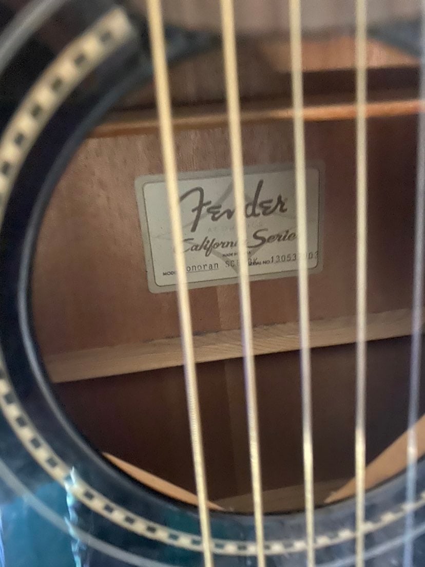 Fender guitar acoustic and electric