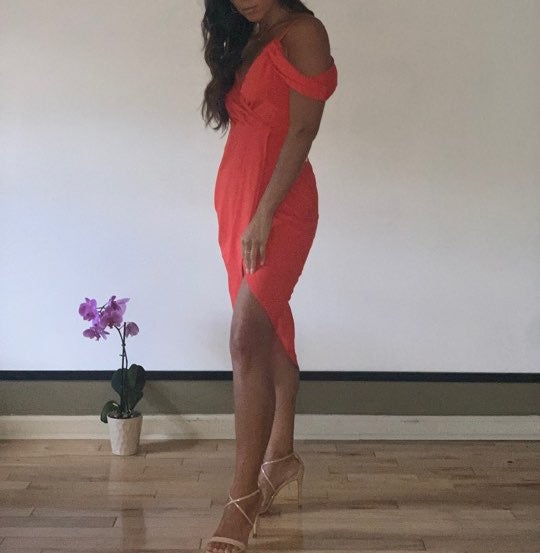 NWT- Romantic Drape Dress