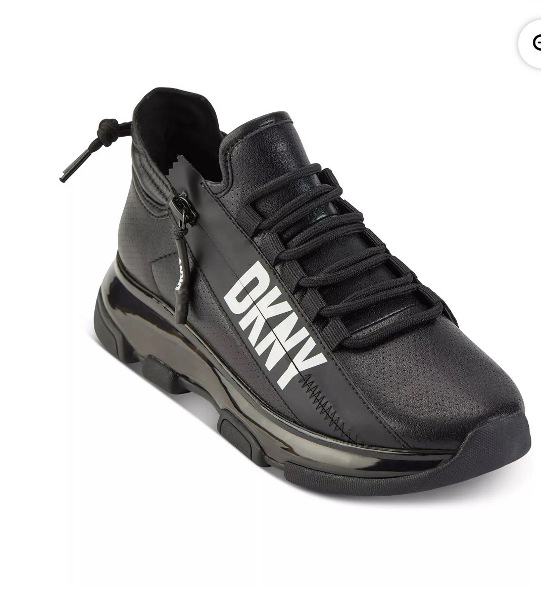 DKNY women’s black fashion sneakers sz 6 nwb