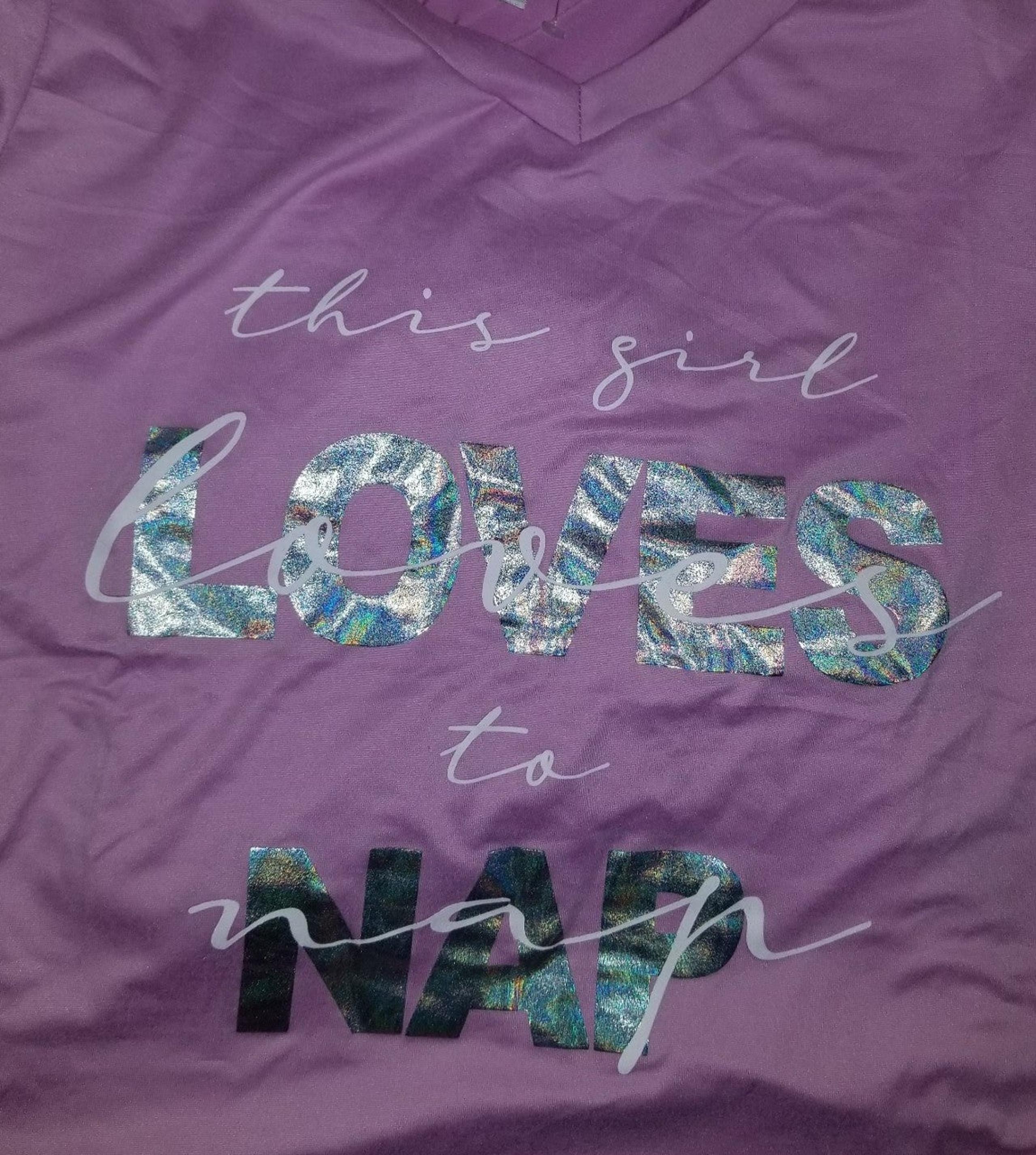 NWT French affair light purple sleep shirt size large