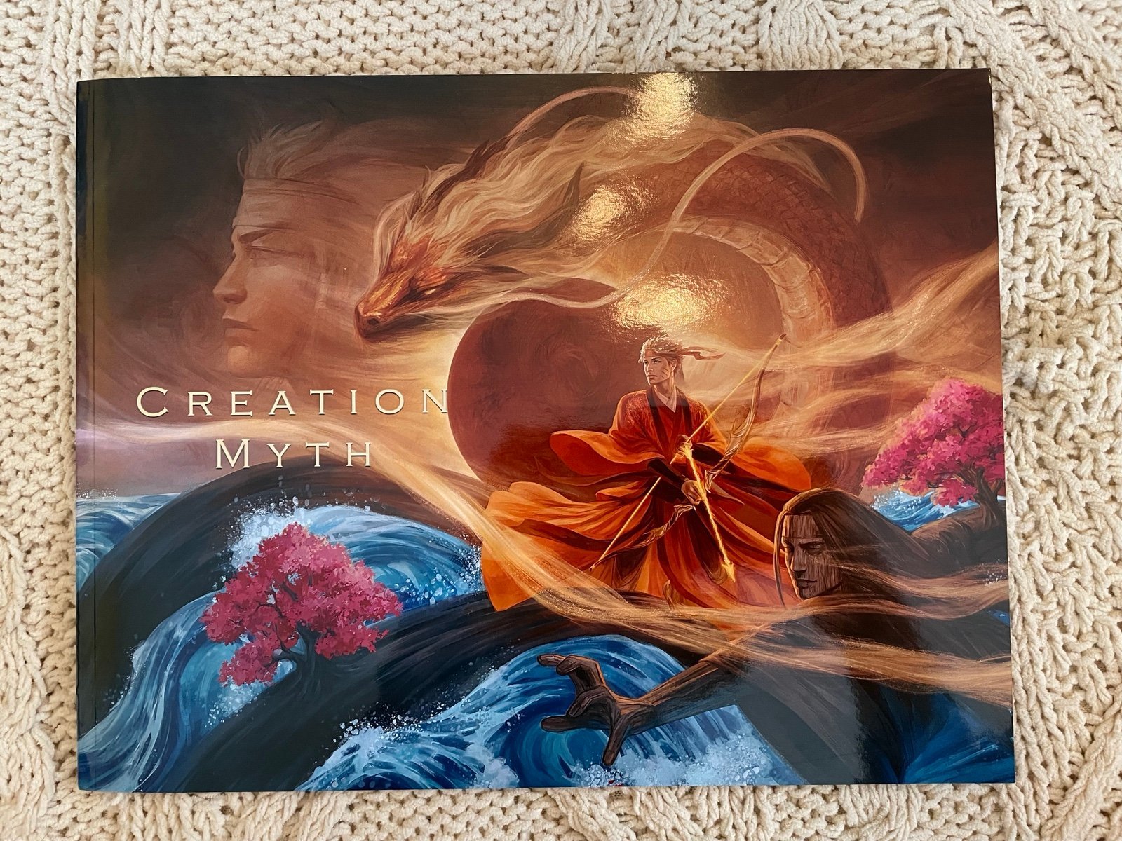Naruto creation myth zine with extra book acrylic charm stickers and prints